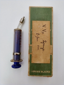 Instrument - 'Dr Jones' Varix Injection Syringe' associated with Dame Constance D'arcy, B Braun