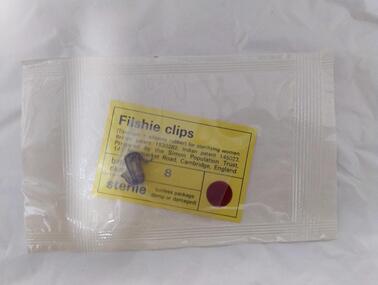 Equipment - Packet of unused Filshie clips, Simon Population Trust