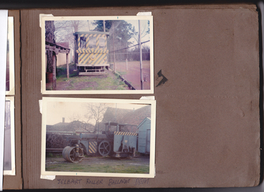 Photograph Album (part of), Ray Pearson's Photo Album - Trams of Victorian Railways, Ballarat, Bendigo, Geelong