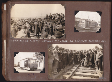 Photograph Album (part of), Ray Pearson's Photo Album - Trams of Victorian Railways, Ballarat, Bendigo, Geelong