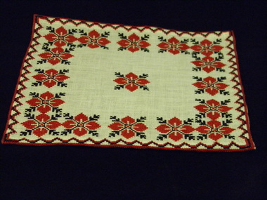 embroidered serviette