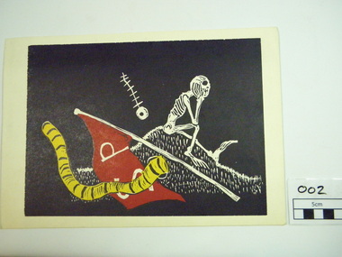 Print, Andy Freer, Back Cover for Snuff Puppets 1993 Promotional Book, circa 1994