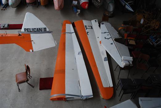 Glider wing tips and tailplane