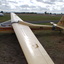 Side view of glider at rest