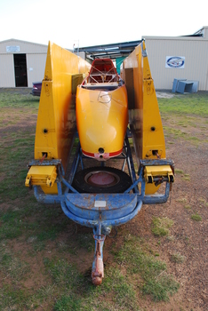 Derigged glider on trailer