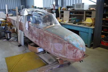 Fuselage in workshop