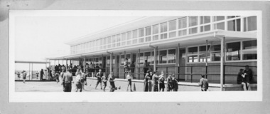 Photograph - Geelong East Technical School Trade Wing c1960 looking towards Boundary Road
