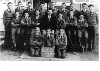 Photograph - 1960 Geelong East Technical School Form 3C