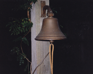 Photograph - Newcomb High School - Original School Bell, Newcomb High School - Original School Bell, May 1999