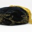 Smokers cap in deep blue and yellow beading with tassle on top.