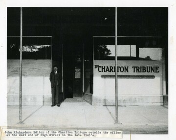 Photograph, Charlton Tribune Office c. 1947
