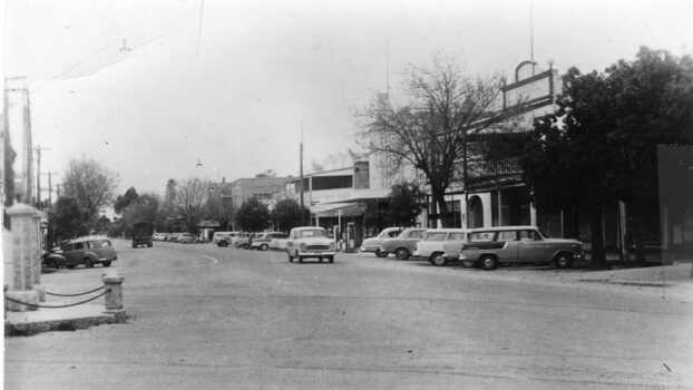 View of High Street, Charlton, Looking along the street from the war memorial, to the end of the street.