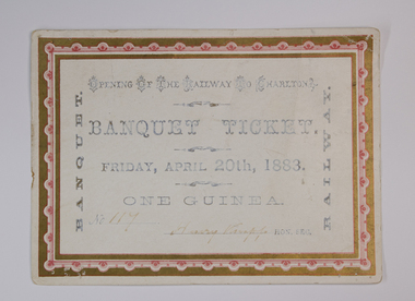 Ephemera - Banquet Tickets (2)