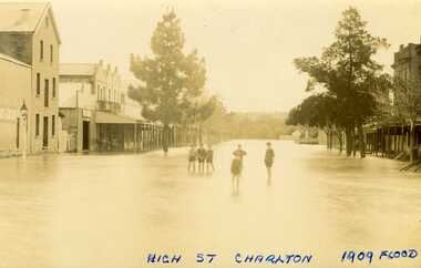 Photograph - Unframed postcard 1909 Flood, 01/05/2008