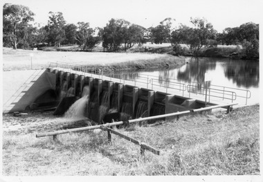 Photograph - Charlton Weir Black and white Photo