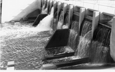 Photograph - Charlton Weir on the Avoca River Black and white picture