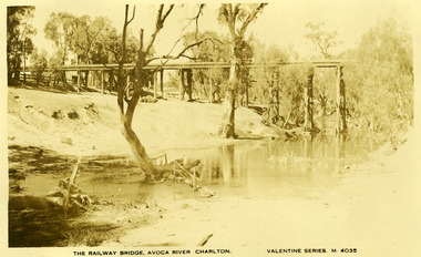 Photograph - 1920  Sepia Postcard of Charlton Weir  Valentine Series, c1920