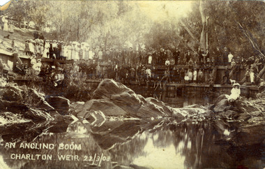 Photograph - Sepia Photograph Charlton Weir 1908