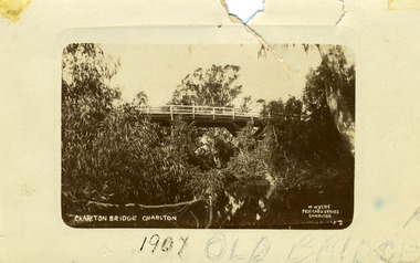Photograph - Charlton Bridge 1907 Sepia Photograph