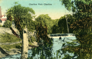 Photograph - Charlton Weir c 1907  Coloured Photo