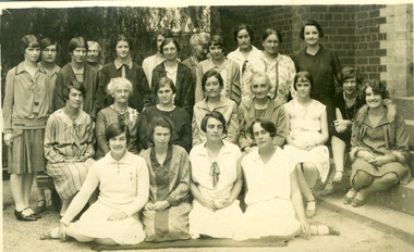 Photograph, Sepia photograph of Ladies members of Charlton Methodist Church c. 1928