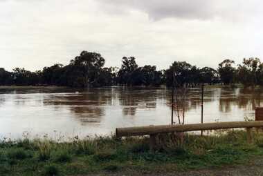 Photograph, Flood Waters Over New Weir - June 1987
