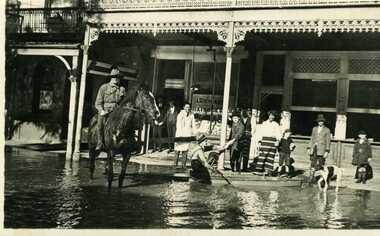 Photograph, 1923 Flood - High Street Charlton Vic. 3525