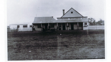 Photograph - Black & White Photo Wooroonook Hotel c1920, early 1900s
