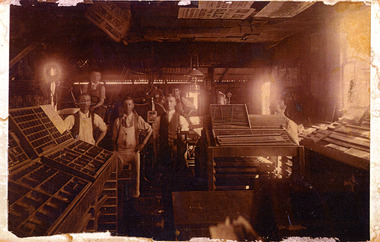 Photograph, Tribune Office Work Room C1905