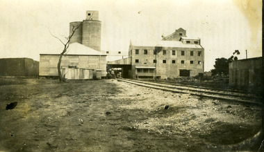Photograph - Black and White Photo Noske Brothers Flour Mill c.1928