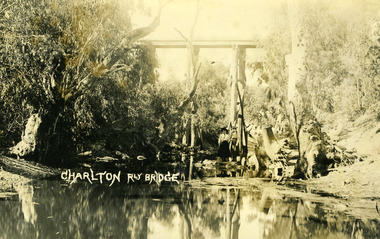 Photograph - Sepia photo Charlton Railway Bridge