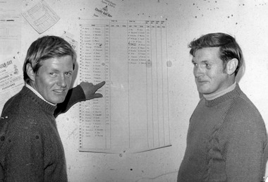 Photograph - Black and white Photo Charlton Apex Club Members, c 1970s
