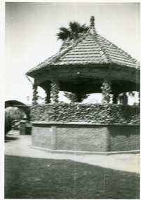 Photograph - Black and White Photo Memorial Band Rotunda, Memorial Band Rotunda, in Memory of Ben Green of Charlton, solicitor, sportsman and citzen, 1938