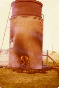 Photograph - Sepia Photo of Charlton Railway Water Tower