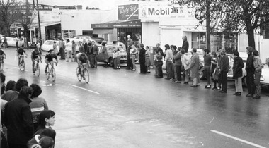 Photograph - Black and White Photo Bendigo to Charlton Bike Race