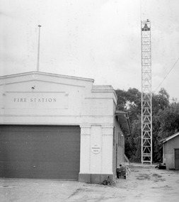 Photograph - 1931Charlton Fire Station Black and White Photo, Charlton Fire Station, 1976