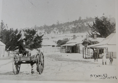 Photograph, Snow Scene Wallace Street Stanley
