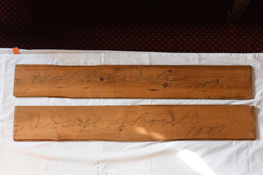Memorabilia - Wooden board, Tongue and Groove weatherboard