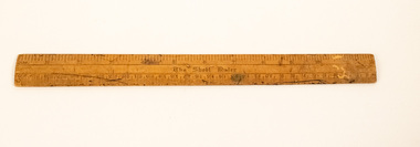 Instrument - Wooden Ruler, 'Shell' Ruler