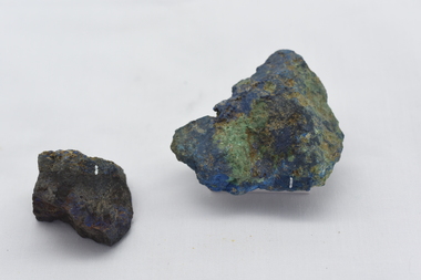 Geological specimen - Azurite with Malachite, Azurite with Malachite  (Walhalla, Coopers Creek) - geological specimen