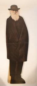 Work on paper - Darwin's cardboard cut-out, Darwin's Stand-up photo