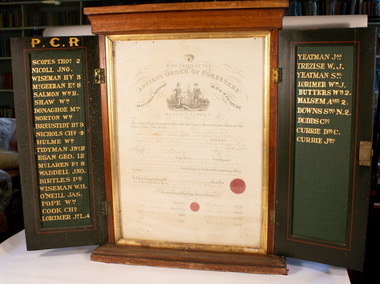 Memorabilia - Cabinet, Stanley Foresters Dispensation