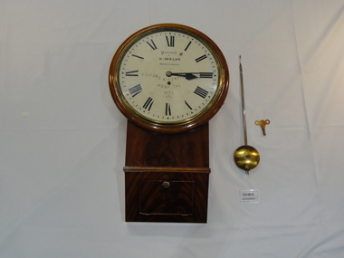 Wall Clock, H. Walsh, 1861