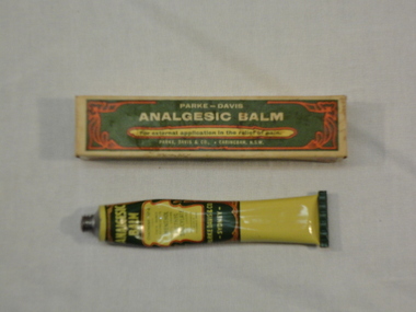 Analgesic Balm, Parke, Davis & Co, Medicines, 20th Century