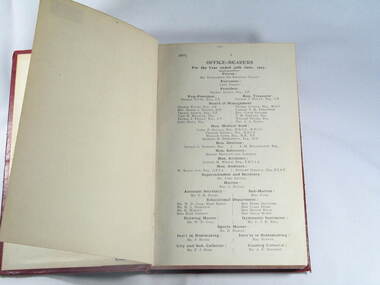 Book, Reports V.D.& D.I. 1906 to 1912
