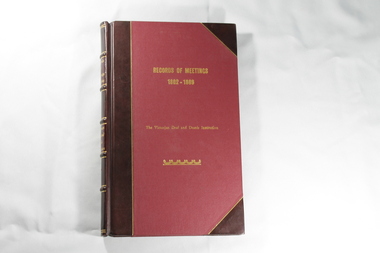 Book, Records of Meetings 1862-1869