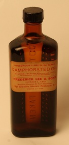 Bottle of Camphorated Oil, Frederick Lee & Sons