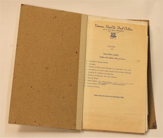 Book, Annual Meetings from 1955 to 1963, Contents 1955-1963