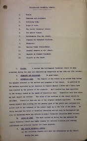 Report - Collingwood Technical School 1914-1930, Collingwood Technical School: Reports of the Inspector for Technical School 1914-1928, 1929-30, 1914-1930