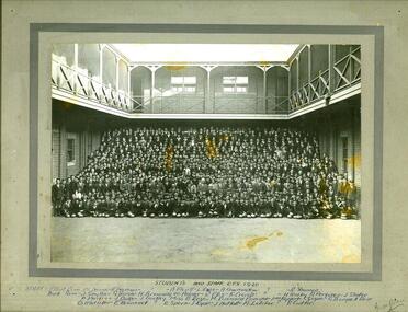 Photograph: Students and staff CollingwoodTechnical School 1930, Photograph of Students and staff CollingwoodTechnical School 1930